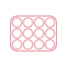 Objects Baking Pans Ikea Hemmabak Muffin Pan Sketch Drawing Svg, Free Vectors File